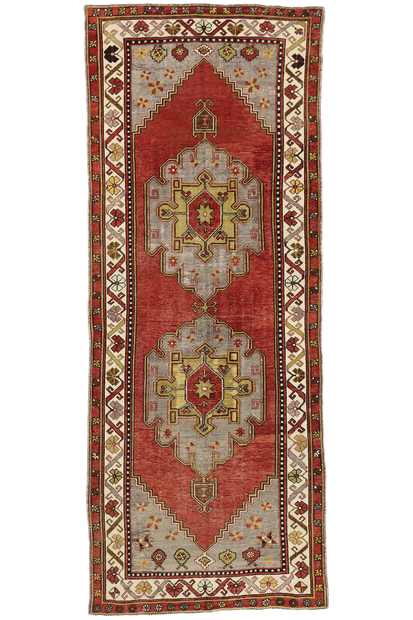 5 x 13 Vintage Turkish Oushak Rug 73885