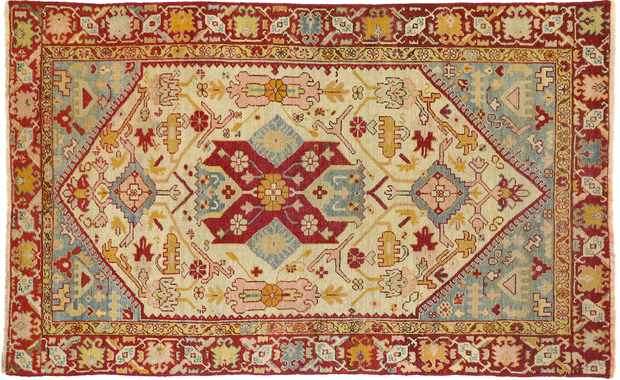 4 x 6 Vintage Oushak Rug 73905