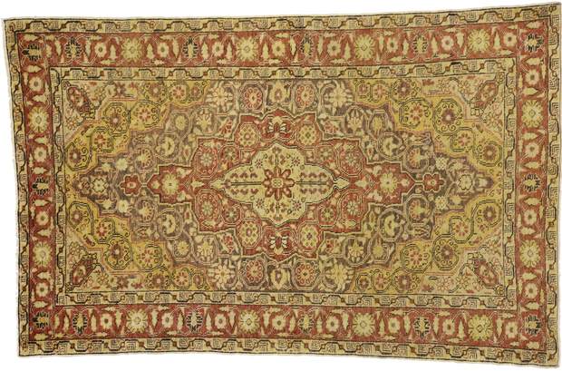 4 x 7 Vintage Turkish Sivas Rug 73927
