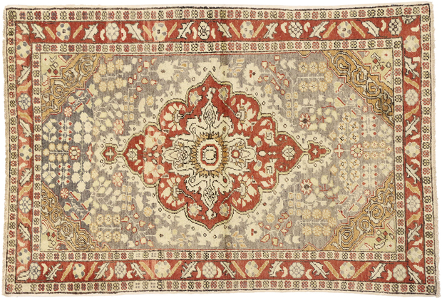 4 x 6 Vintage Turkish Sivas Rug 73928