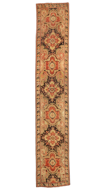 4 x 20 Antique Caucasian Karabagh Rug 74034