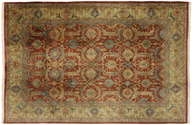 6 x 9 Vintage Indian Rug 74382