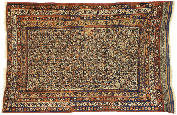 4 x 6 Antique Bijar Rug 74395