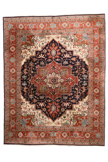 12 x 15 Antique Persian Heriz Rug 74402