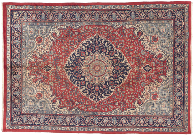 8 x 11 Vintage Indian Tabriz Rug 74404