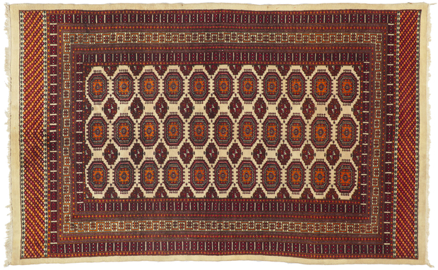 5 x 8 Vintage Pakistani Bokhara Rug 74502