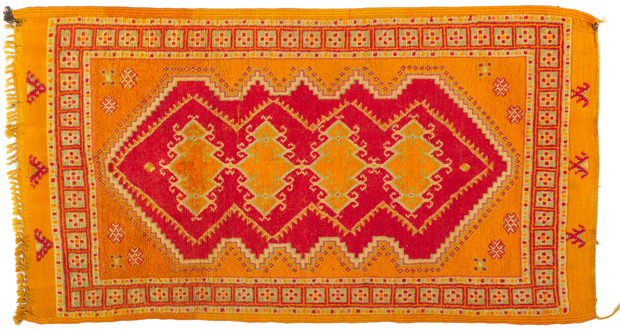 4 x 6 Vintage Taznakht Moroccan Rug 74570