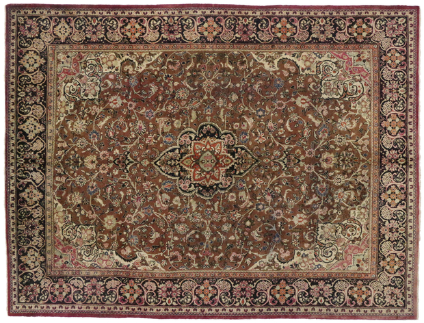 10 x 13 Antique Mahal Rug 74671