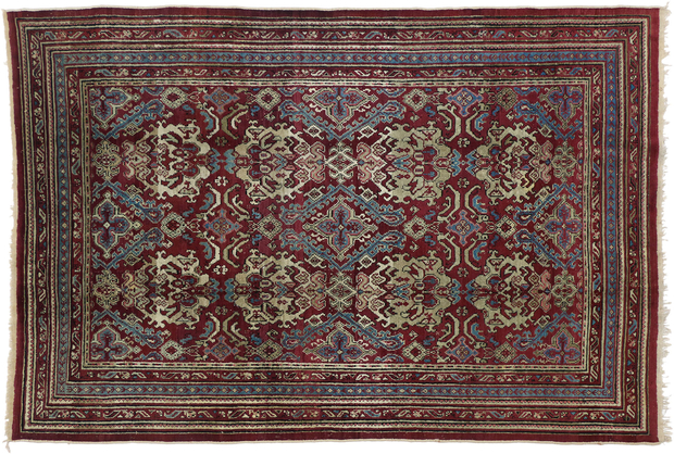 6 x 9 Antique Indian Agra Rug 74672