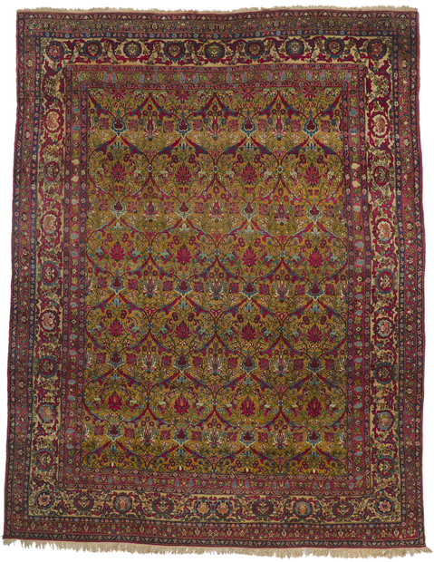 10 x 13 Antique Persian Isfahan Rug 74678