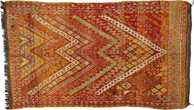 6 x 10 Vintage Beni MGuild Moroccan Rug 74729