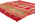 6 x 6 Vintage Red Beni M'Guild Moroccan Rug 74771