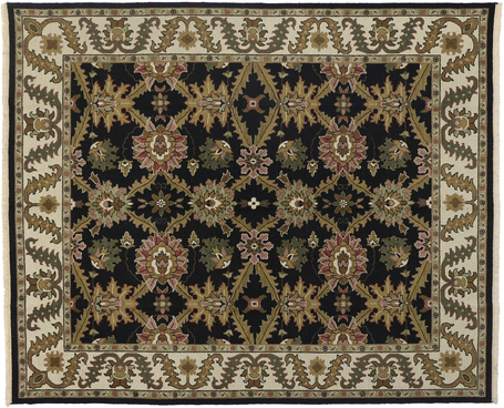 8 x 10 Vintage Indian Rug 74739
