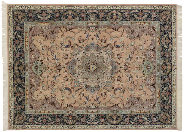 9 x 12 Vintage Tabriz Rug 74838