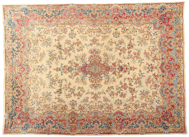 10 x 13 Vintage Persian Kerman Rug 74920
