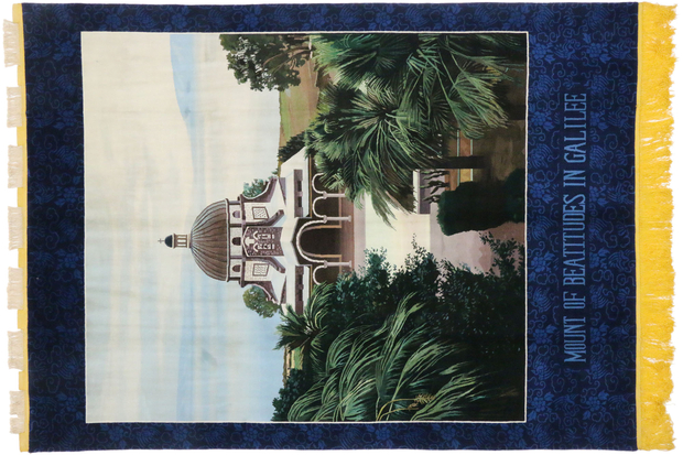 8 x 11 Vintage Chinese Pictorial Rug 74929