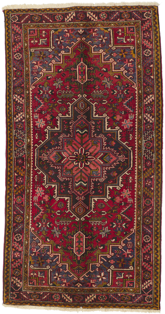 4 x 8 Vintage Persian Heriz Rug 75103