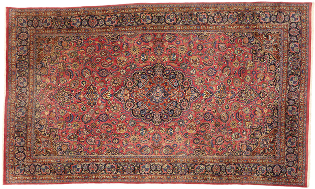 9 x 16 Vintage Persian Mashhad Rug 75202