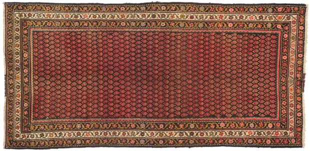 4 x 9 Vintage Persian Malayer Rug 75216