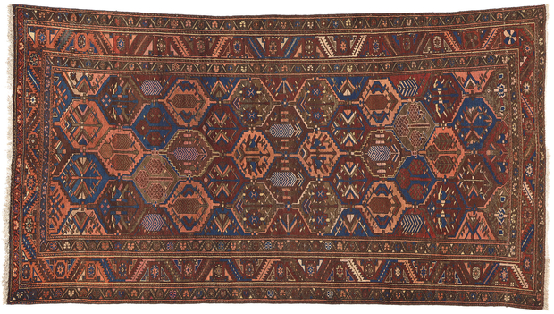 6 x 10 Antique Persian Bakhtiari Rug 75269
