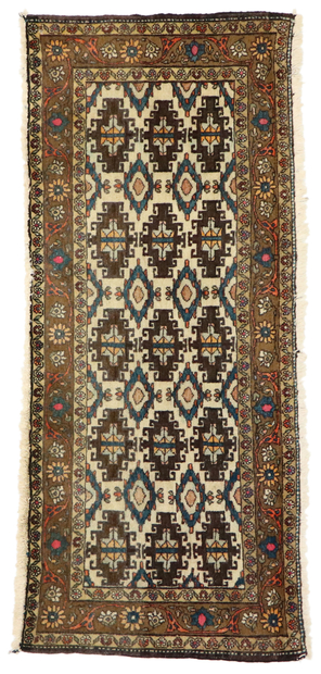 2 x 5 Vintage Persian Semnan Rug 75294