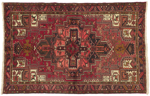 5 x 8 Vintage Persian Heriz Rug 75299