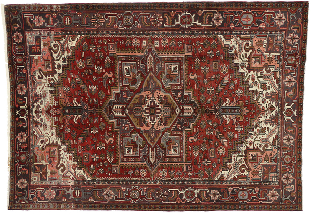 7 x 10 Vintage Heriz Rug 75334