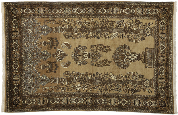 4 x 7 Vintage Semnan Rug 75335