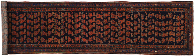 3 x 13 Antique Persian Azerbaijan Rug 75381