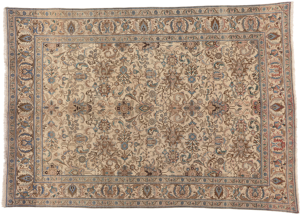 8 x 11 Vintage Persian Tabriz Rug 75518