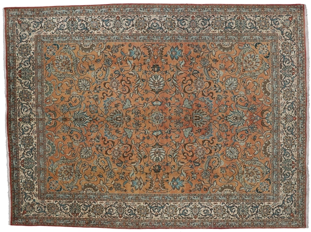 10 x 13 Vintage Persian Tabriz Rug 75612