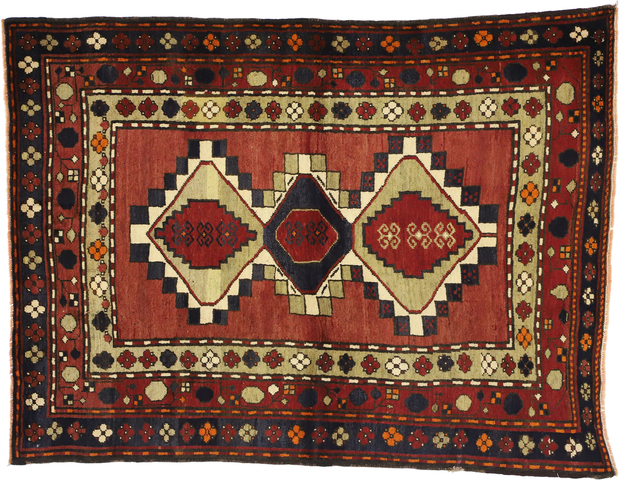 5 x 6 Vintage Persian Azerbaijan Rug 75646