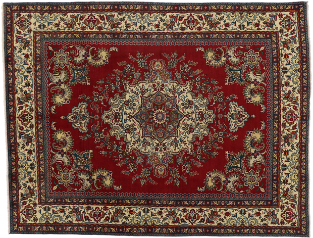 10 x 12 Vintage Tabriz Rug 75766