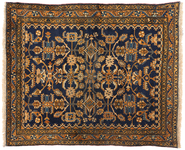 5 x 6 Vintage Persian Hamadan Rug 75775