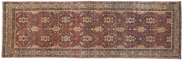 4 x 13 Antique Hamadan Rug 75784