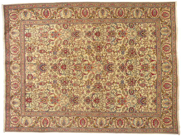 10 x 13 Vintage Persian Tabriz Rug 75888