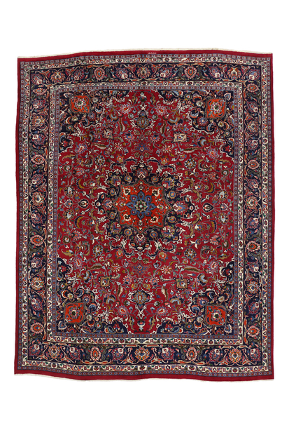10 x 12 Vintage Persian Mashhad Rug 75916