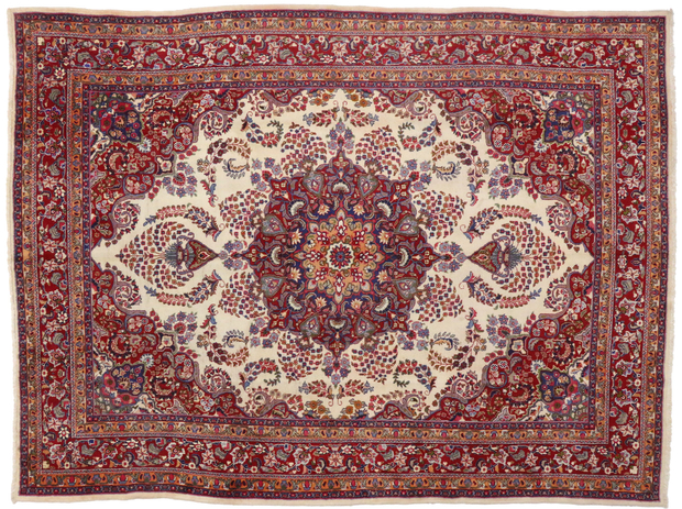 10 x 13 Vintage Persian Khorassan Rug 75921