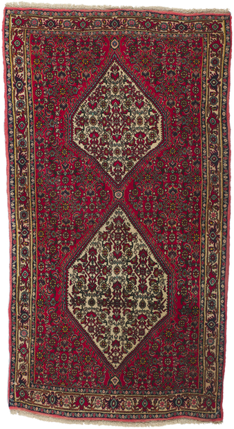 3 x 5 Vintage Persian Bijar Rug 75990