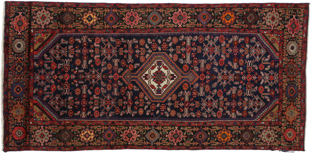 5 x 10 Vintage Persian Hamadan Rug 76023