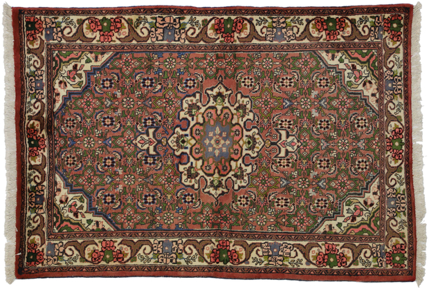 4 x 5 Vintage Persian Hamadan Rug 76057