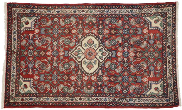 2 x 4 Vintage Persian Borchelou Hamadan Rug 76076