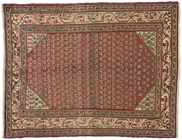 5 x 7 Vintage Persian Hamadan Rug 76090