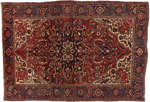 8 x 11 Vintage Heriz Rug 76183