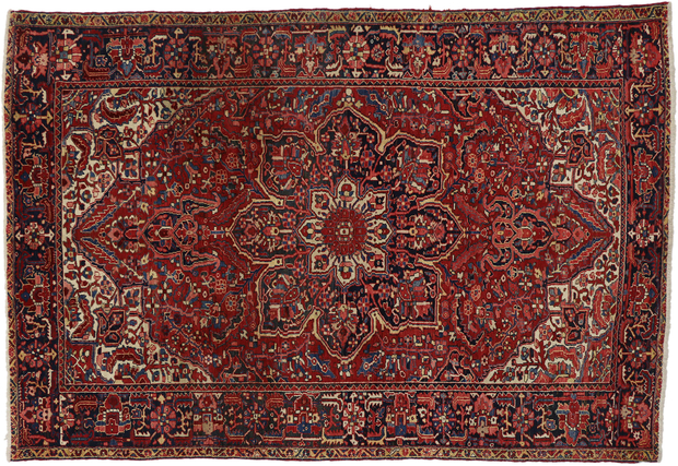 8 x 11 Vintage Heriz Rug 76187