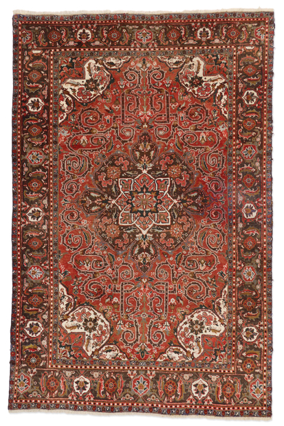 6 x 10 Vintage Persian Heriz Rug 76226