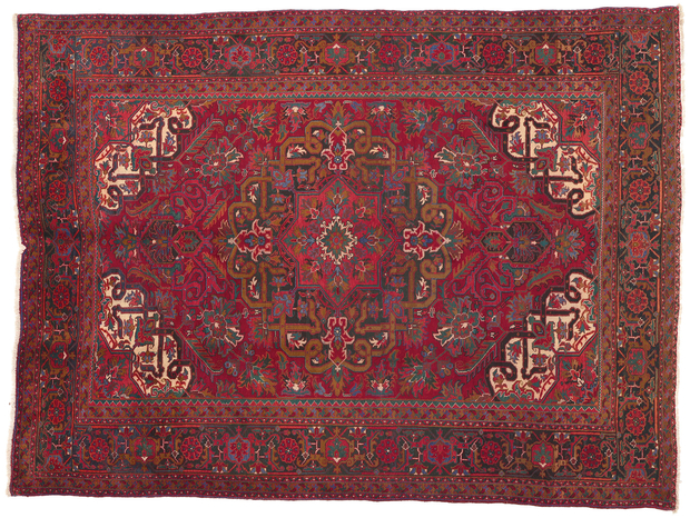 8 x 11 Vintage Persian Heriz Rug 76234
