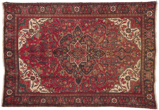 8 x 11 Vintage Persian Heriz Rug 76235