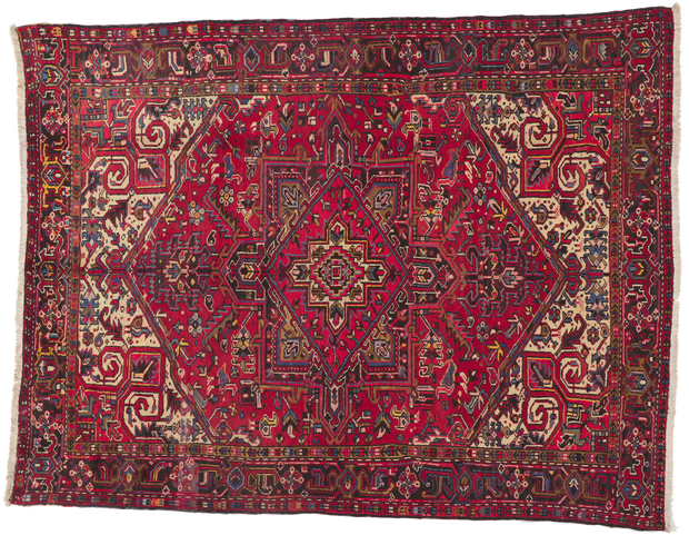 8 x 10 Vintage Persian Heriz Rug 76246