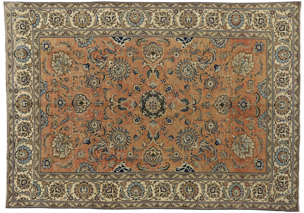 8 x 11 Vintage Persian Tabriz Rug 76284